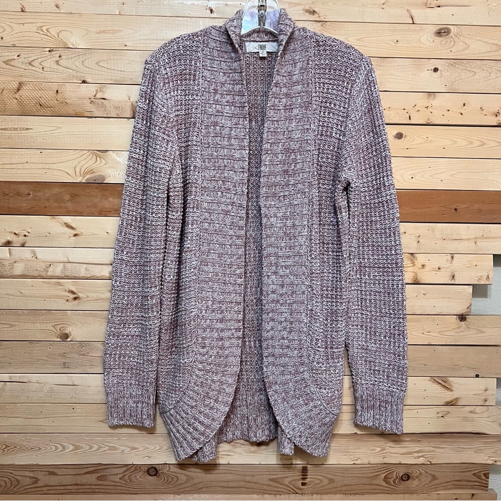 PINQUE Knit Blush Pink Open Front Sweater Cardigan size XS